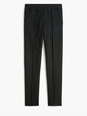 J. Crew Pintuck Sweatpants Black Pull On Pants Pockets